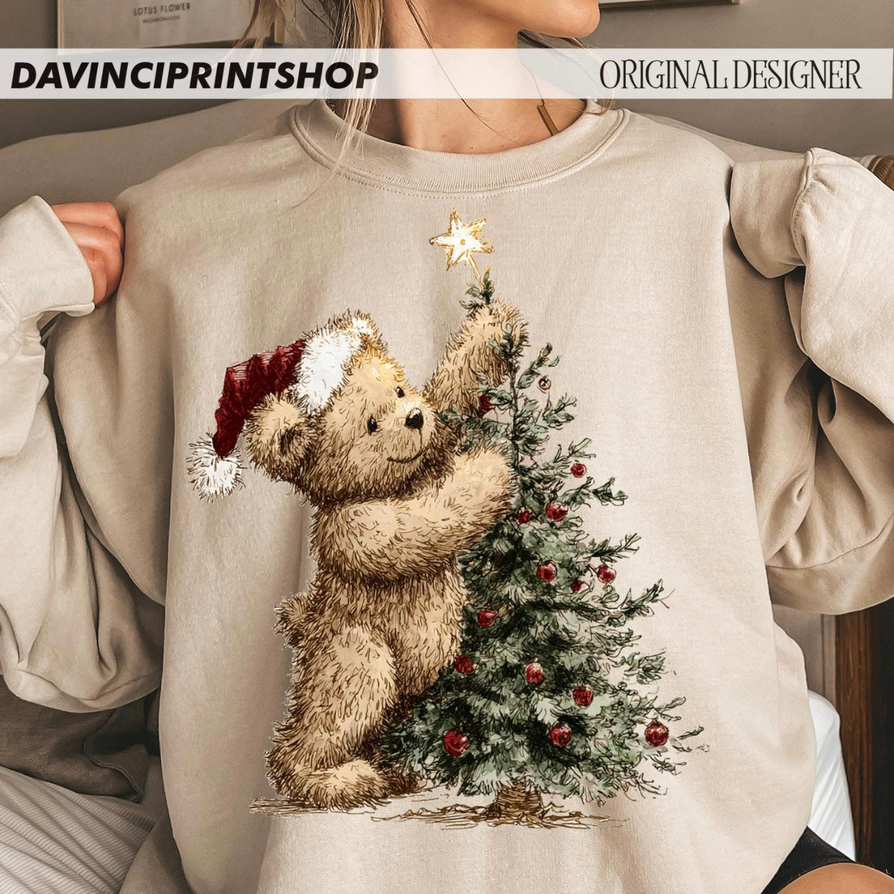 CHRISTMAS TEDDY (SHOPPE SAMPLE)