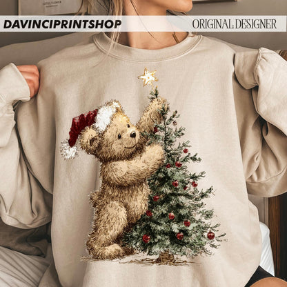 CHRISTMAS TEDDY (SHOPPE SAMPLE)