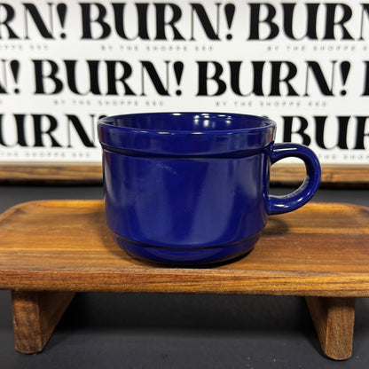 BIG ROYAL BLUE MUG {THRIFTY FLAMES}