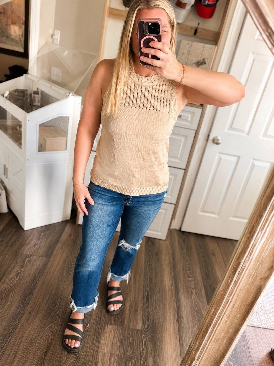 THE ROWAN WAFFLE TANK (PREORDER 6/20)