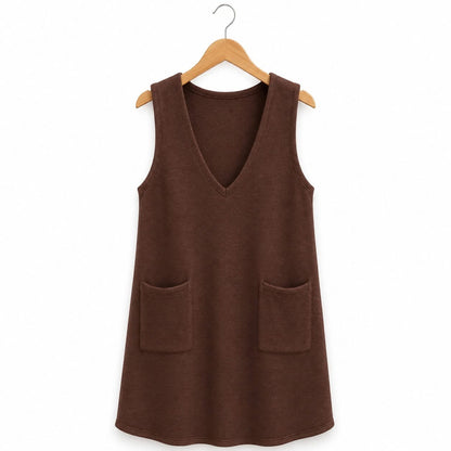 THE SWEATER KNIT PINAFORE DRESS (PREORDER 9/12)