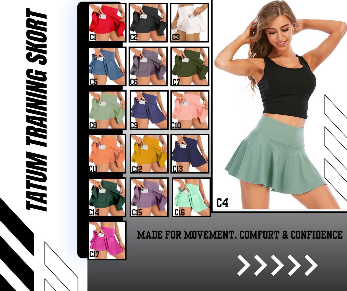 THE TATUM SKORT (PREORDER 5/2)