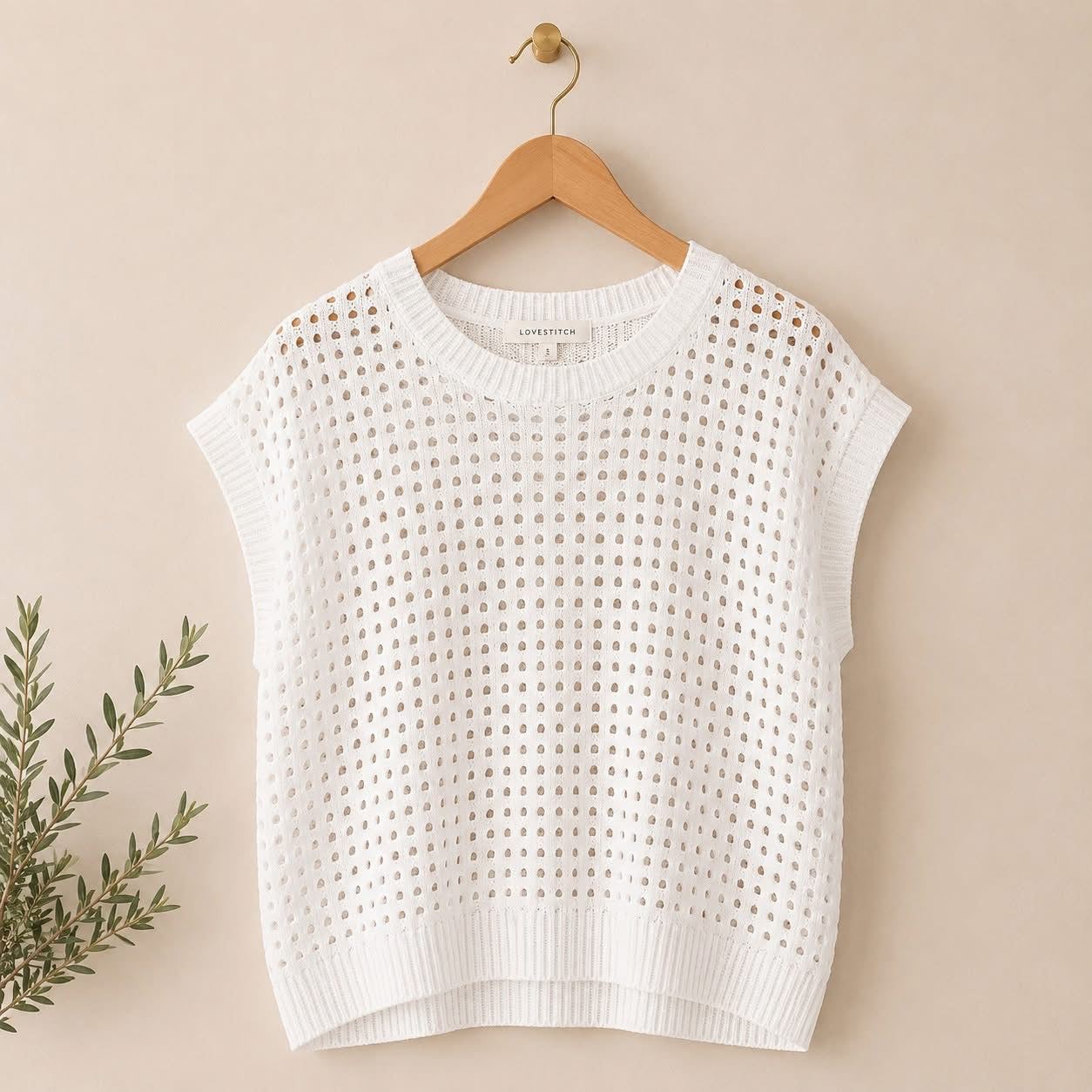 THE BRIELLE OPEN-KNIT SWEATER (PREORDER 6/27)