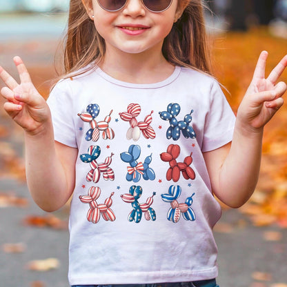 RED, WHITE, & BLUE BALLOON DOGS (SHOPPE SCORE)