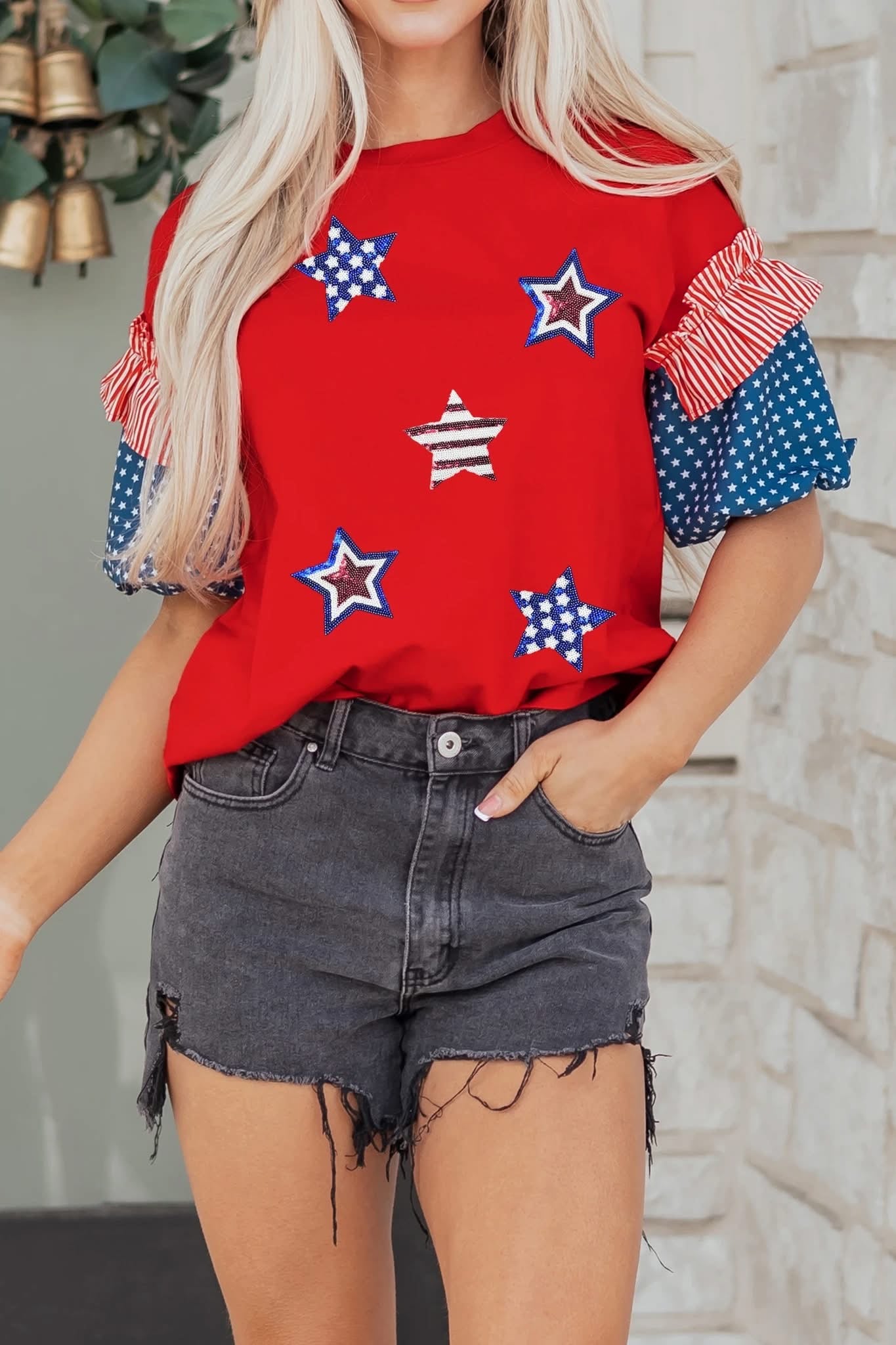 STAR, STRIPES, & RUFFLES TOPS (PREORDER 5/2)