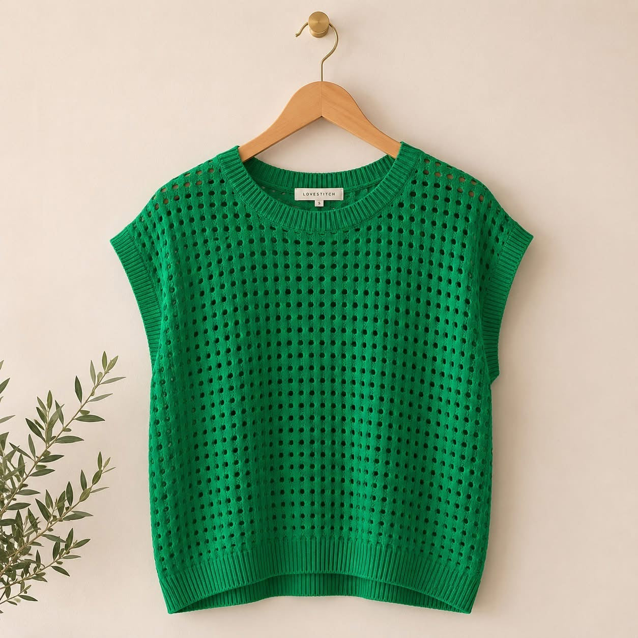 THE BRIELLE OPEN-KNIT SWEATER (PREORDER 6/27)