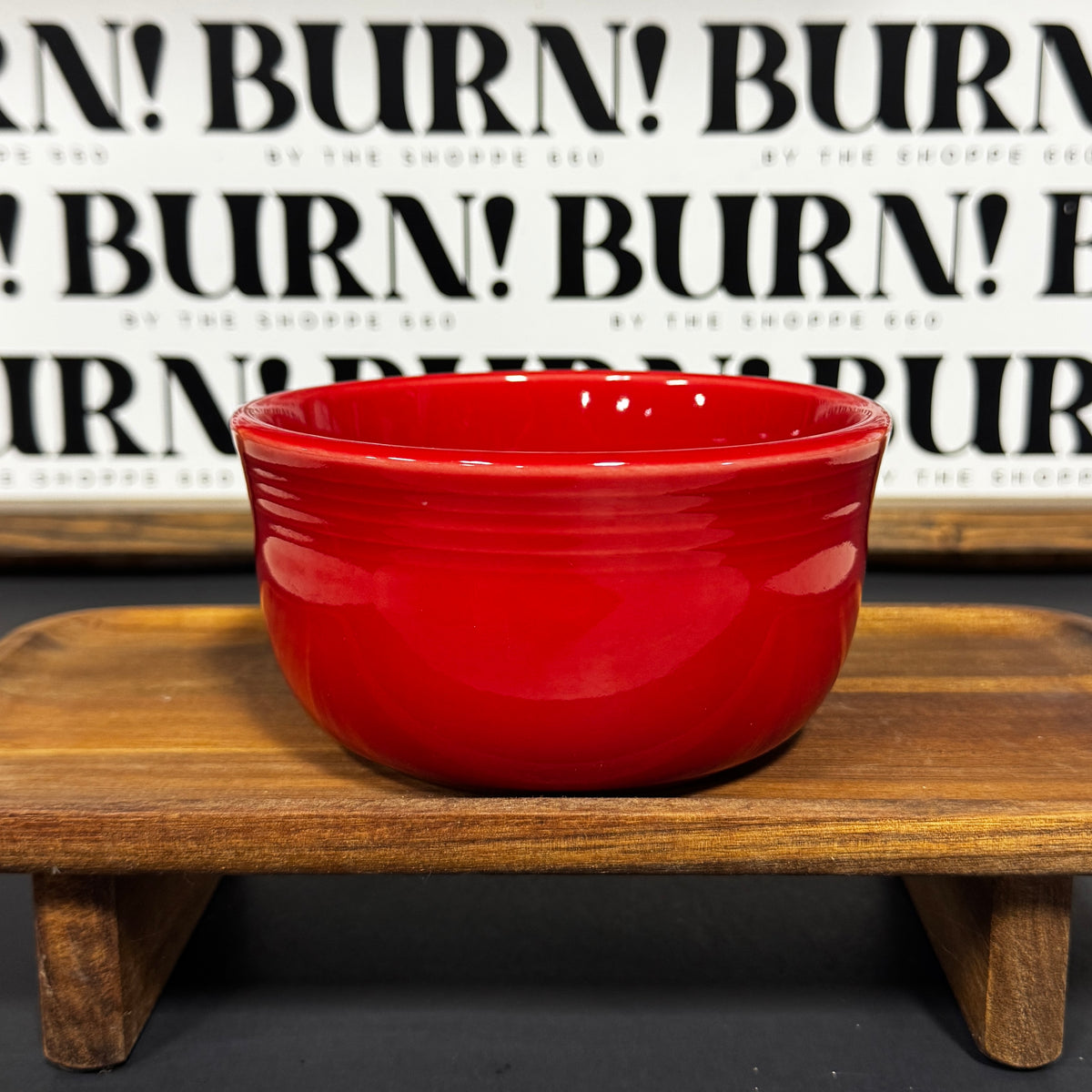 BIG RED BOWL {THRIFTY FLAMES}