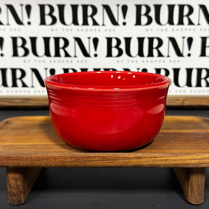 BIG RED BOWL {THRIFTY FLAMES}