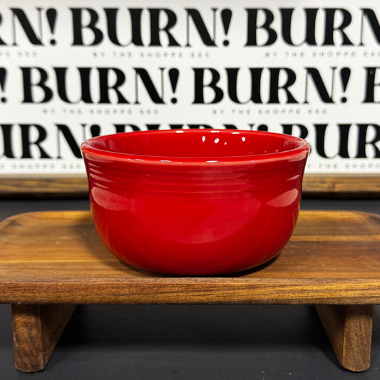 BIG RED BOWL {THRIFTY FLAMES}