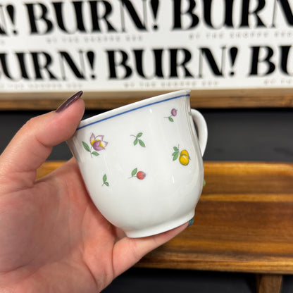 FLOWERS & FRUIT MUG {THRIFTY FLAMES}