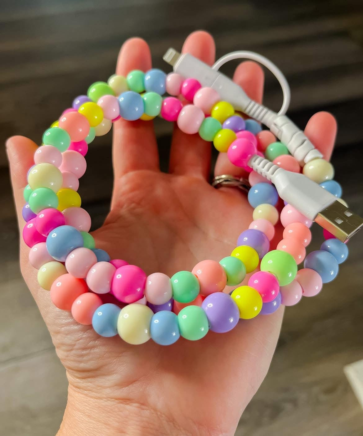 BEADED PHONE CHARGERS (PREORDER 7/4)