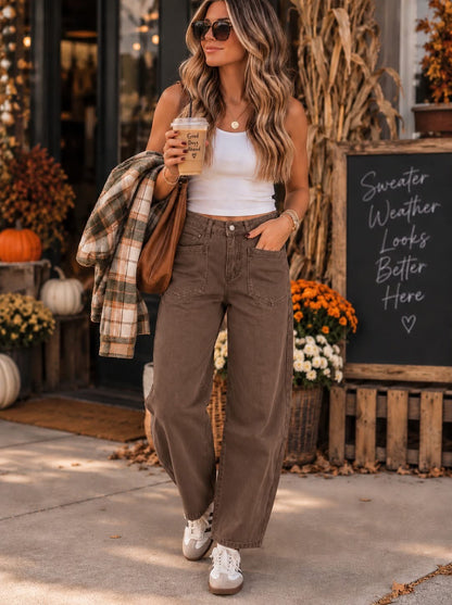 THE MAREN BARREL LEG PANTS (PREORDER 9/26)