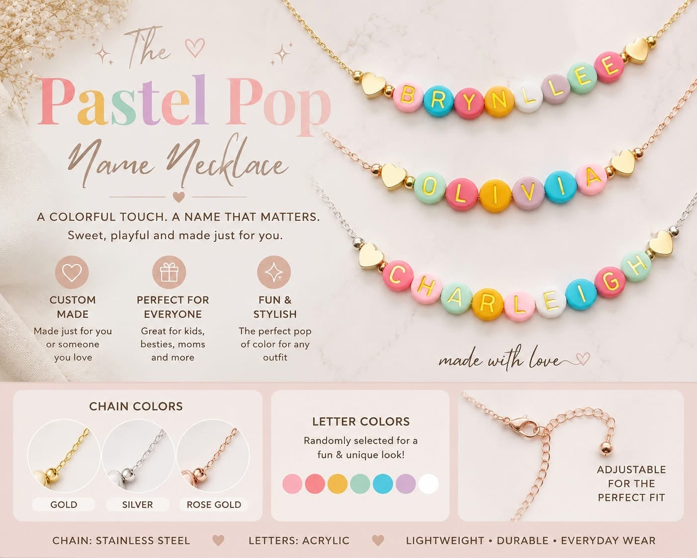 THE PASTEL POP NECKLACE (PREORDER 8/8)