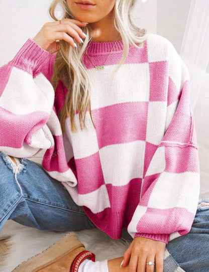 THE CHECKERED SWEATER (PREORDER 8/15)