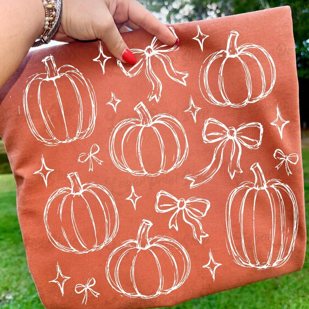 SIMPLE PUMPKINS & BOWS (SHOPPE DROP)