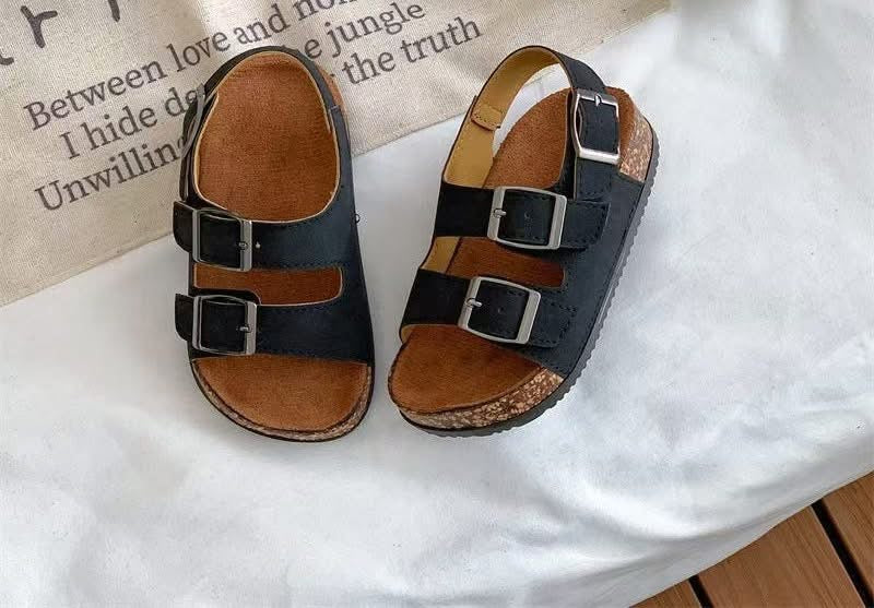 DOUBLE BUCKLE KIDS SANDALS (PREORDER 6/27)