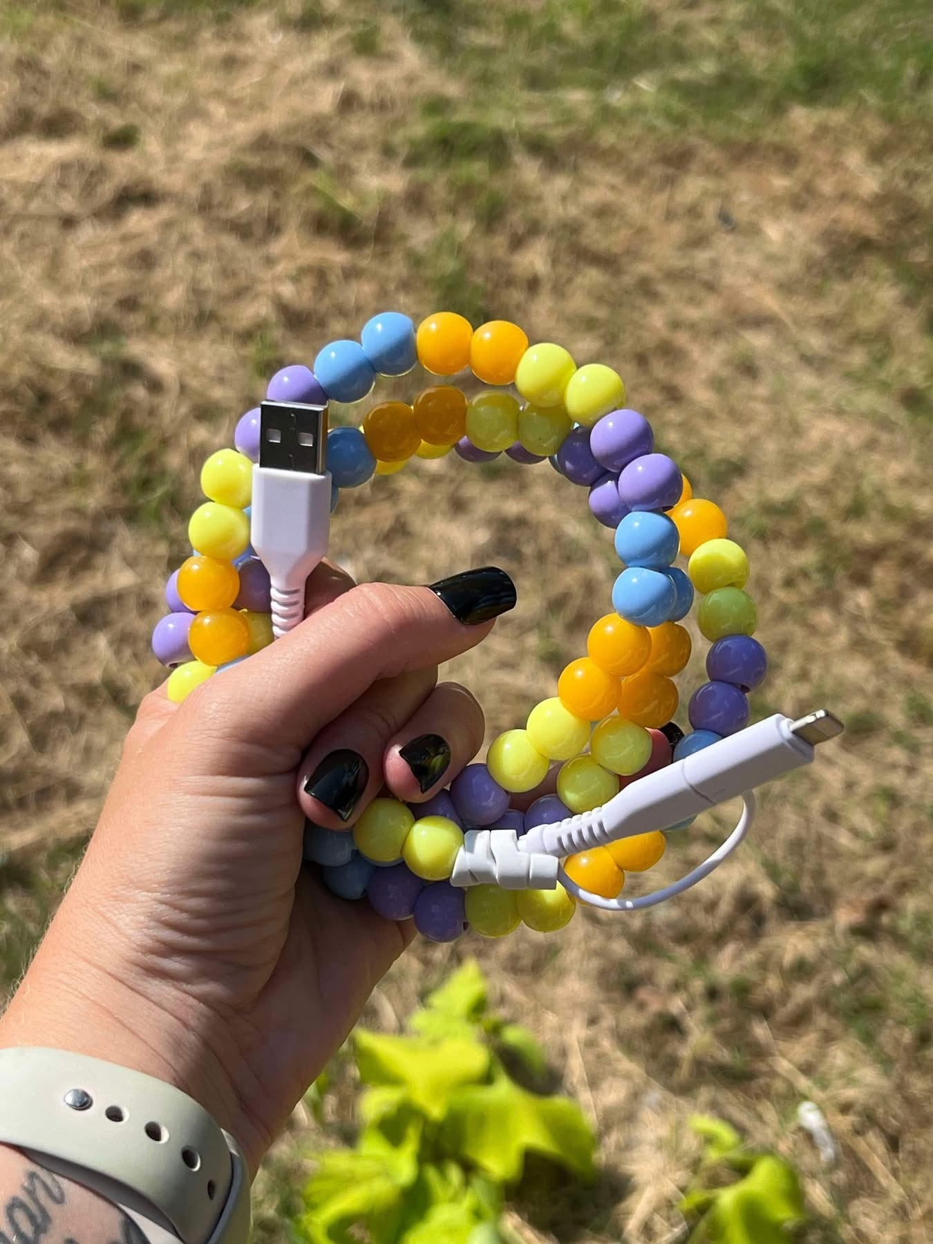 BEADED PHONE CHARGERS (PREORDER 7/4)