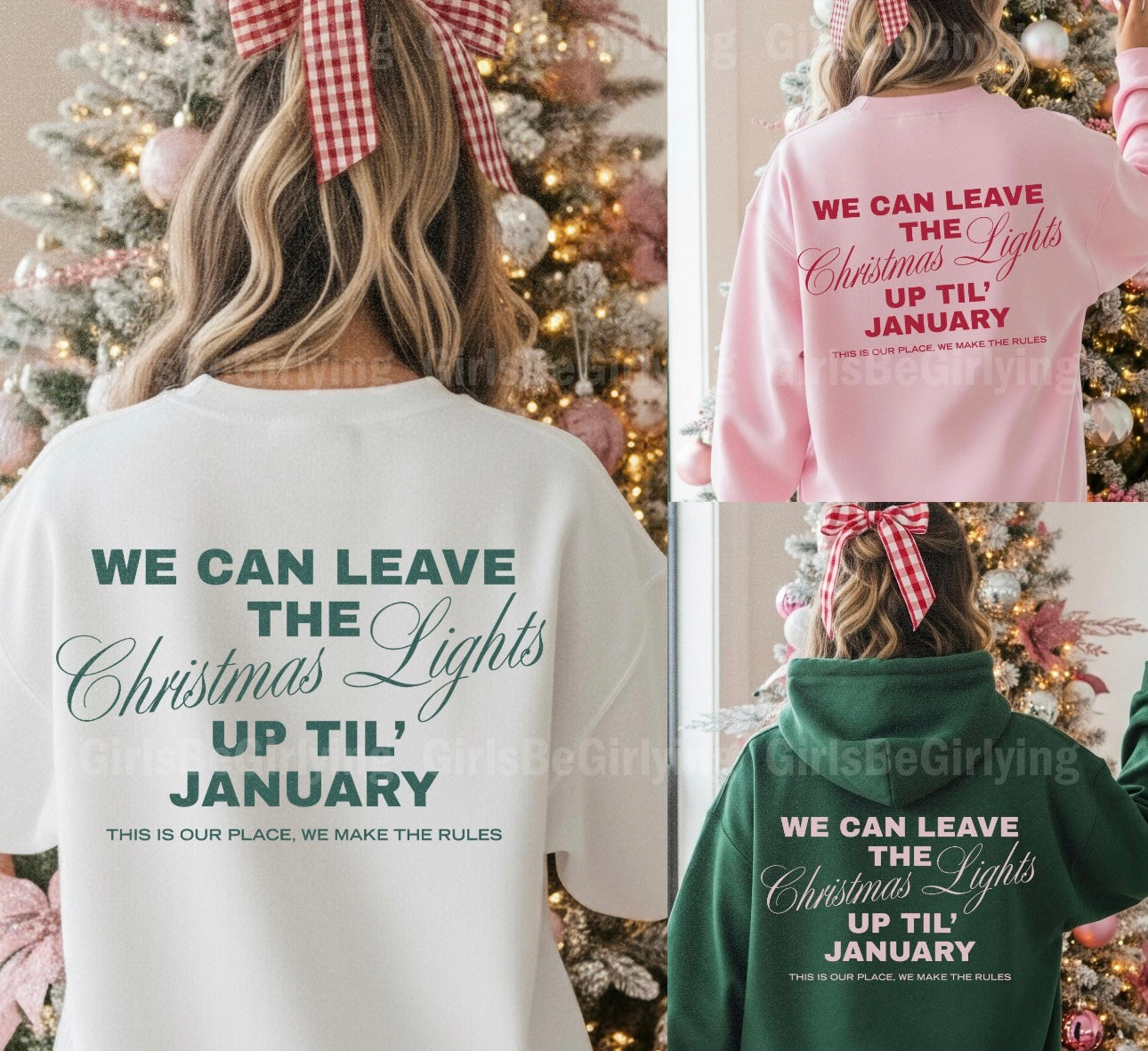 WE CAN LEAVE THE CHRISTMAS LIGHTS UP UNTIL JANUARY (SHOPPE SAMPLE)