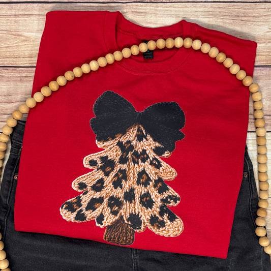 LEOPARD (FAUX) YARN TREE