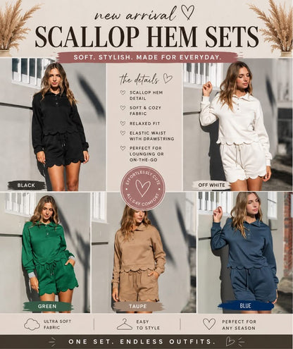 THE SCALLOPED HEM SET (PREORDER 9/12)