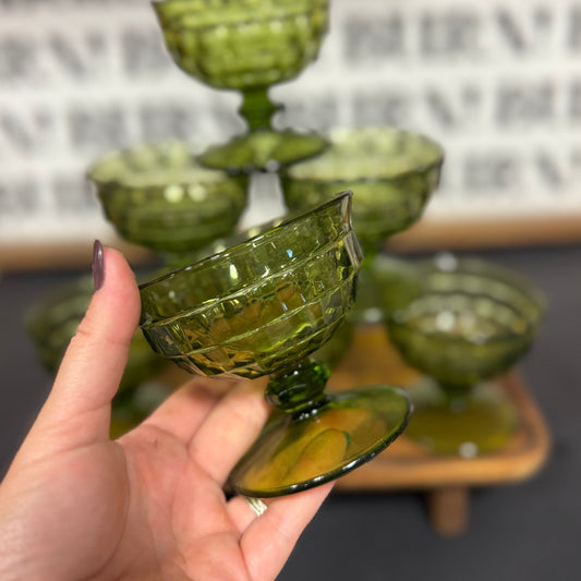 LITTLE GREEN GLASSES {THRIFTY FLAMES}