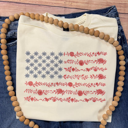DAINTY FLORAL FLAG