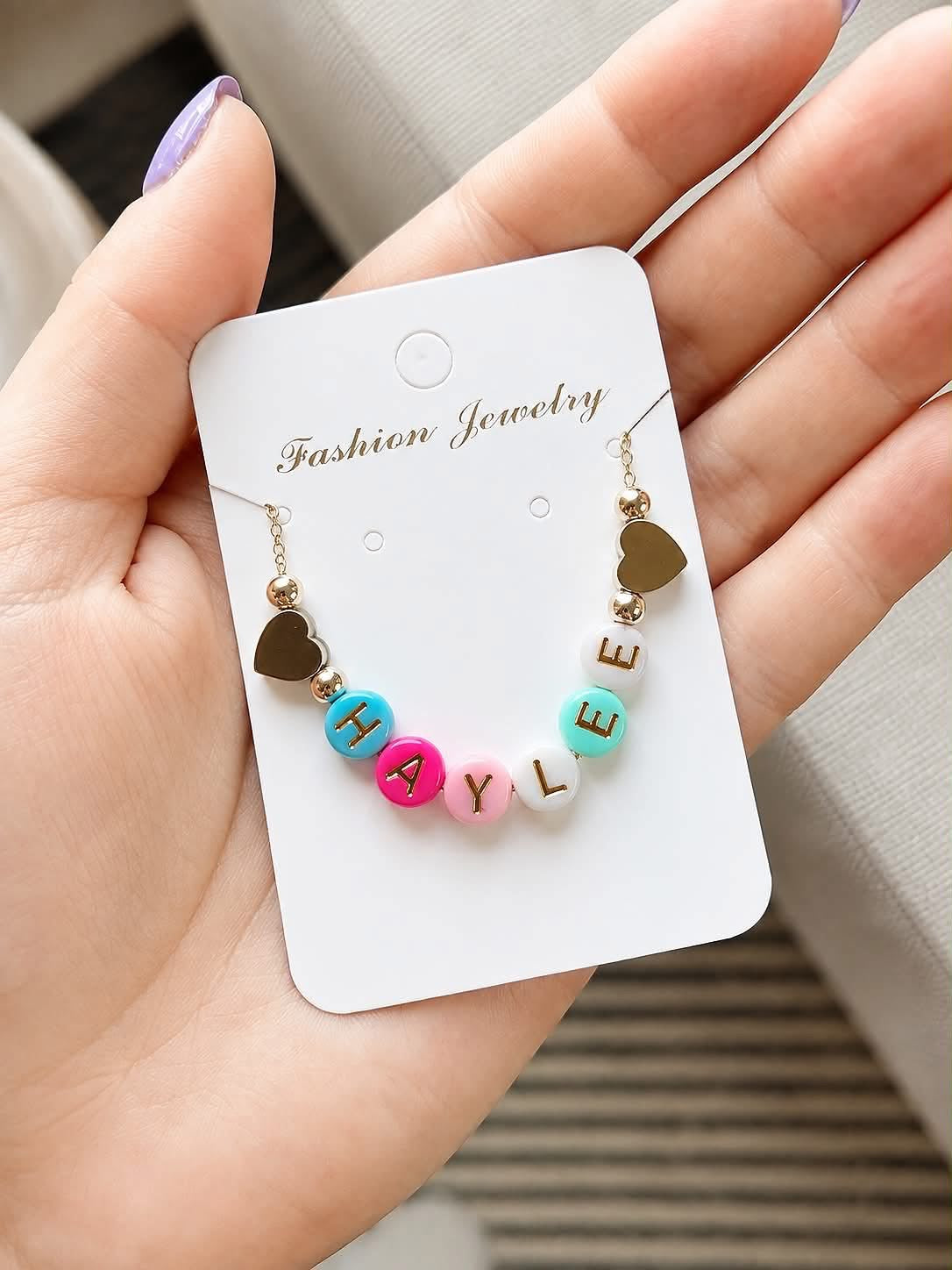 THE PASTEL POP NAME NECKLACE (PREORDER 9/12)