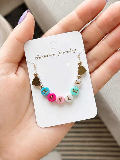 THE PASTEL POP NAME NECKLACE (PREORDER 9/12)