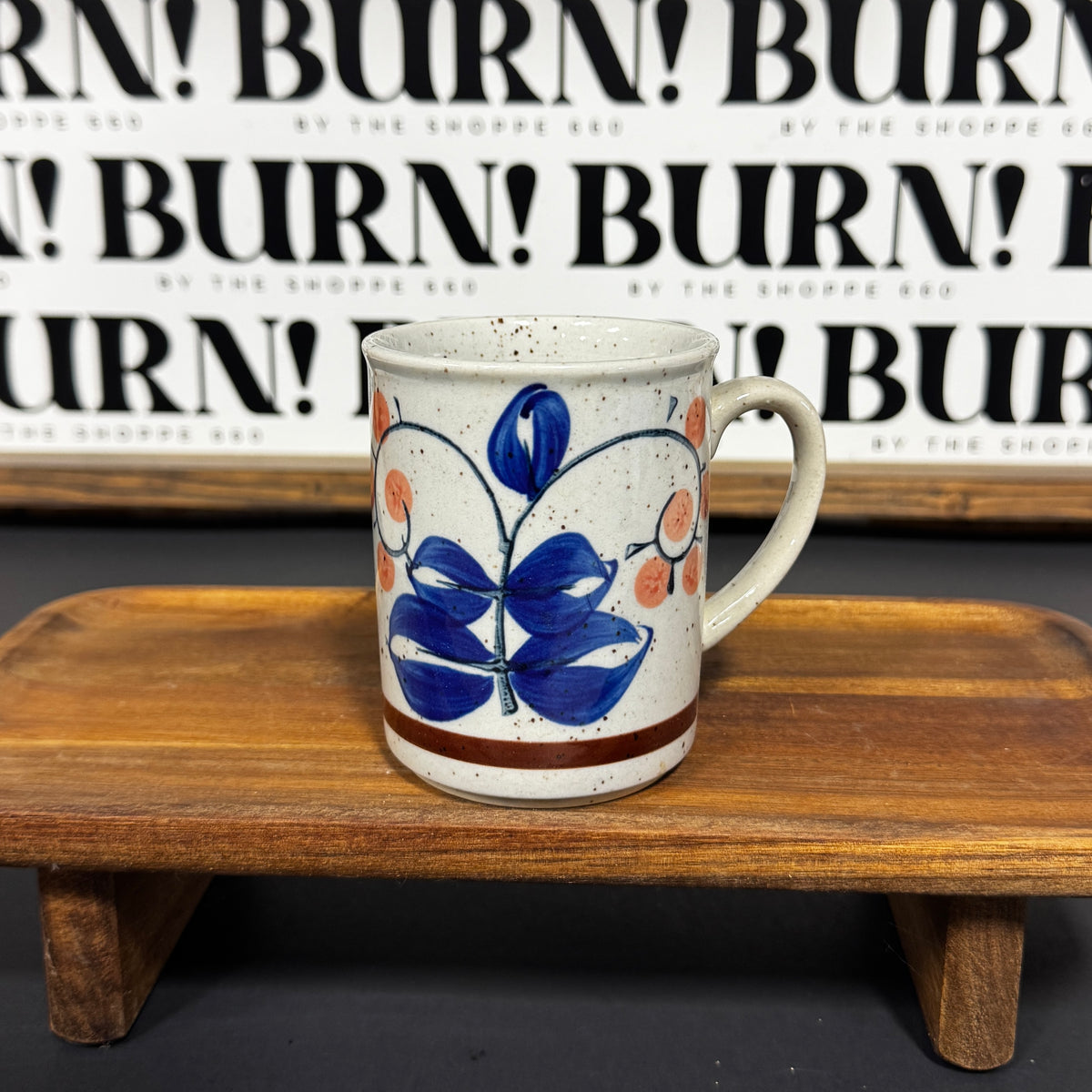 VINTAGE FLORAL MUG {THRIFTY FLAMES}