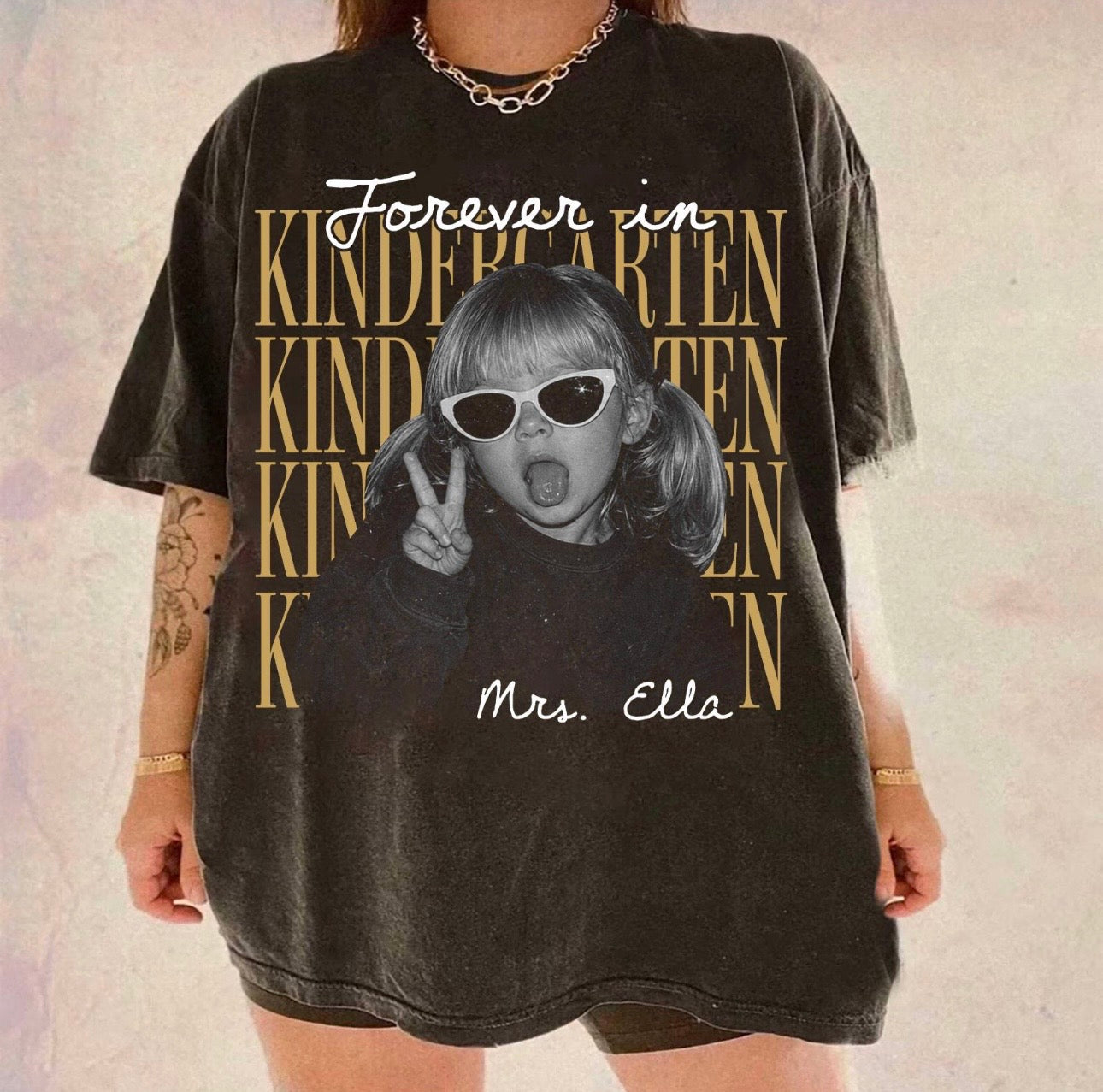FOREVER IN GRADE CUSTOM NAME + PHOTO (BACK TO SCHOOL SHOPPE DROP)