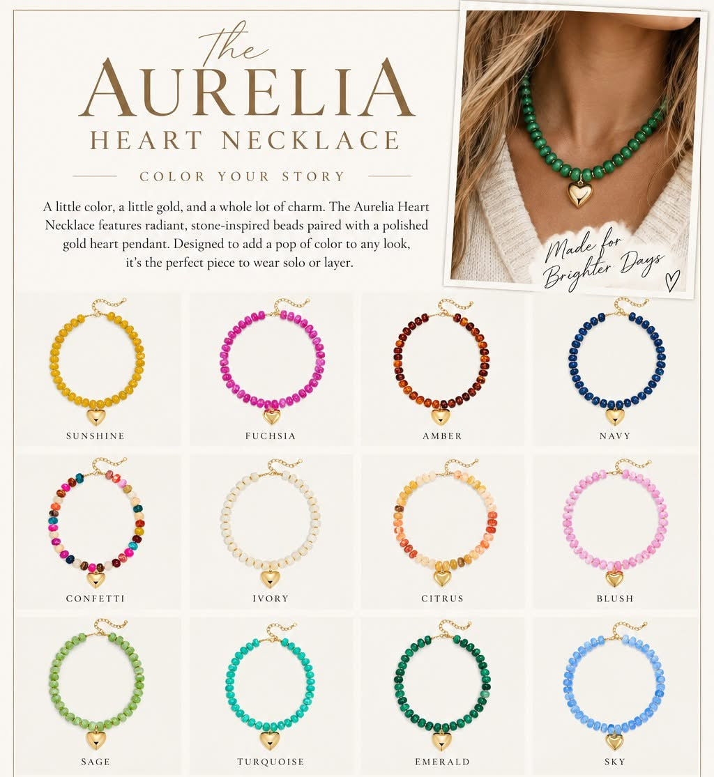 THE AURELIA HEART NECKLACE (PREORDER 9/26)
