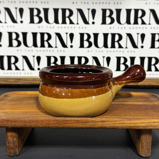 SOUP CROCK WITH HAND - NO LID {THRIFTY FLAMES}
