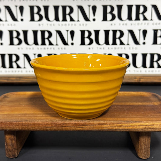 BIG YELLOW BOWL {THRIFTY FLAMES}
