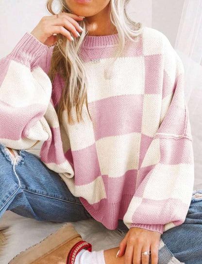THE CHECKERED SWEATER (PREORDER 8/15)