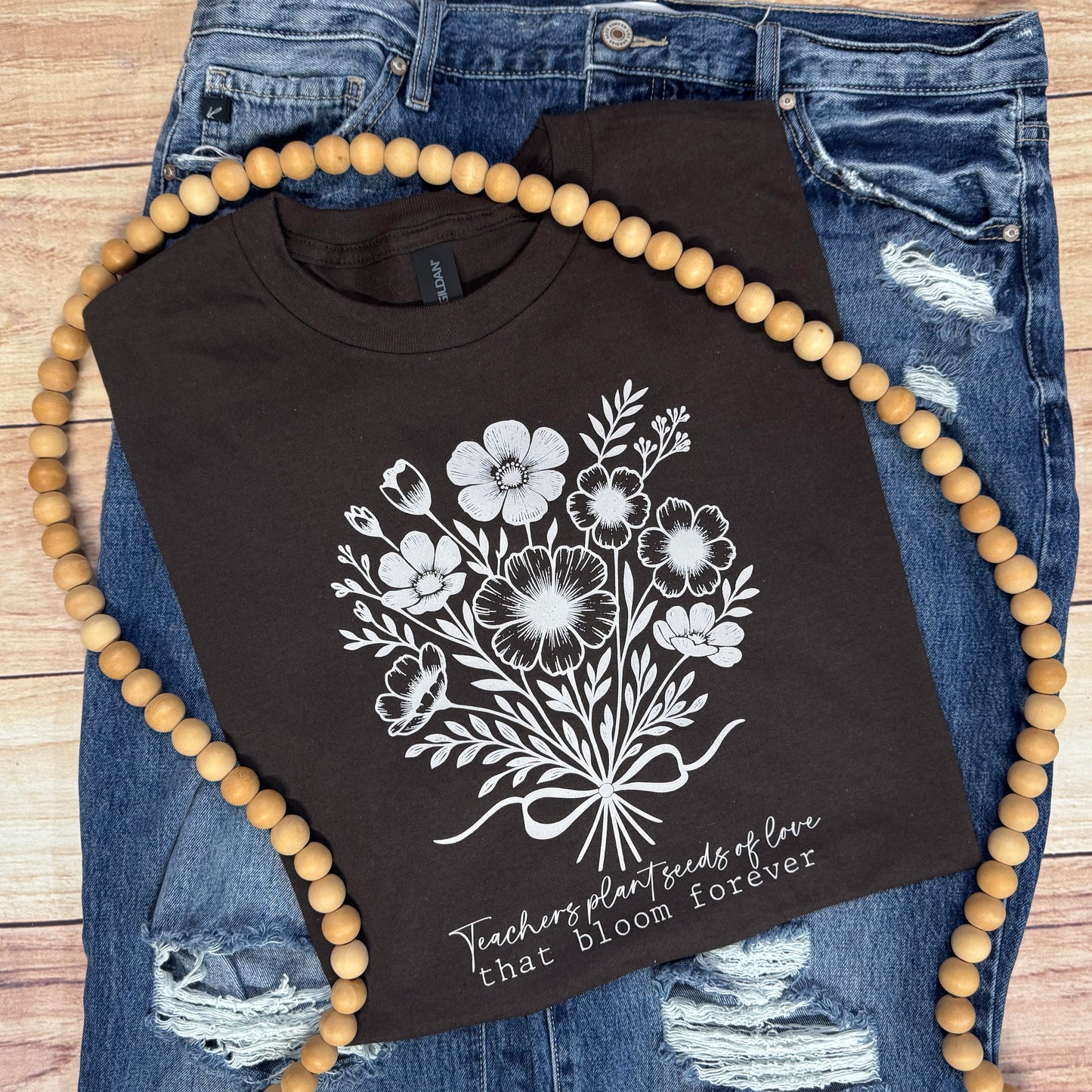 CUSTOM SCHOOL STAFF PLANT SEEDS OF LOVE THAT BLOOM FOREVER