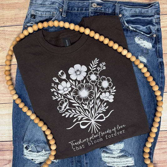 CUSTOM SCHOOL STAFF PLANT SEEDS OF LOVE THAT BLOOM FOREVER