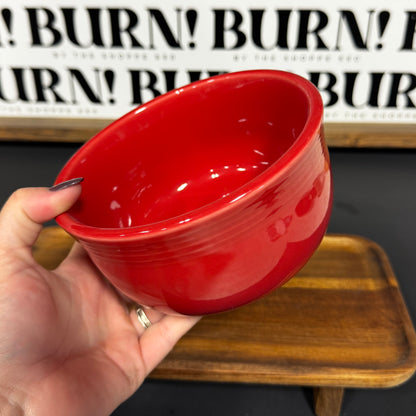BIG RED BOWL {THRIFTY FLAMES}