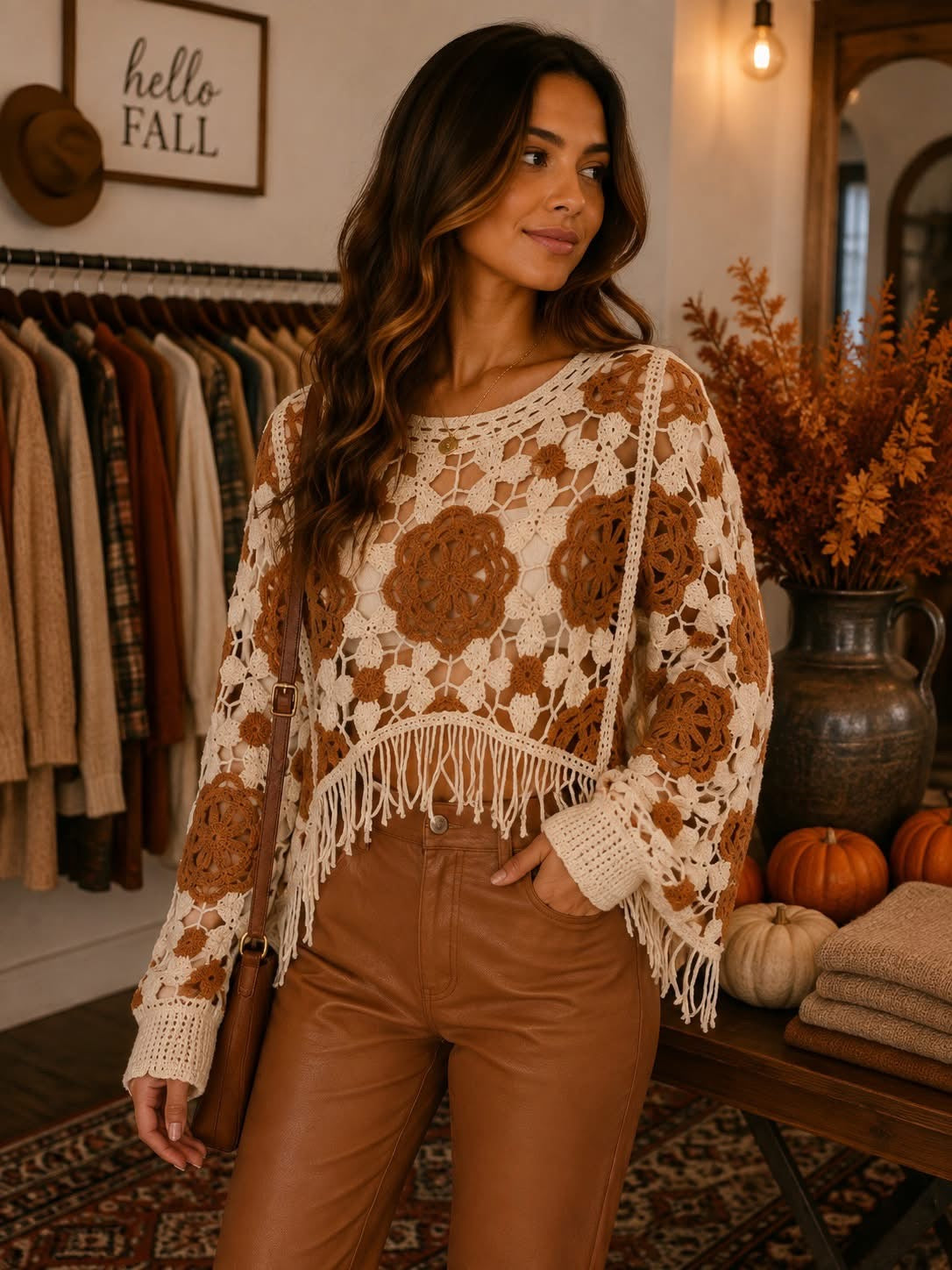 THE RUSTIC BLOOM KNIT SWEATER (PREORDER 8/15)