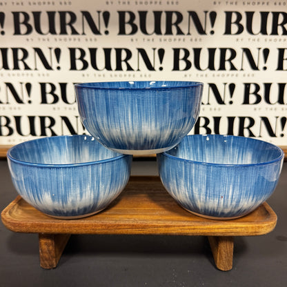 BIG BLUE BOWLS {THRIFTY FLAMES}