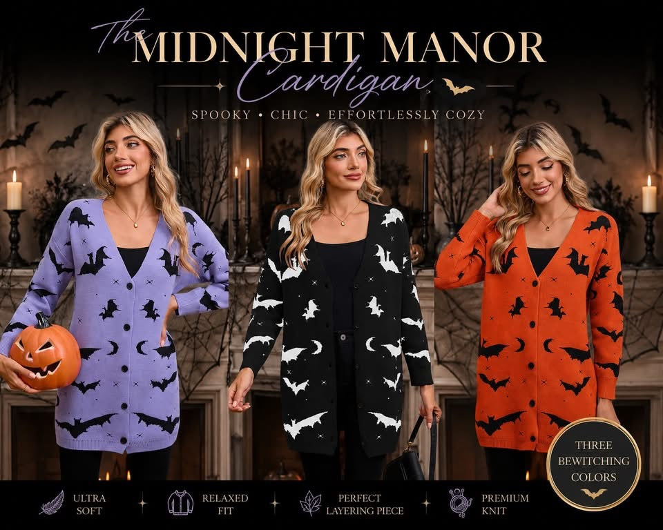 THE MIDNIGHT MANOR CARDIGAN (PREORDER 8/15)