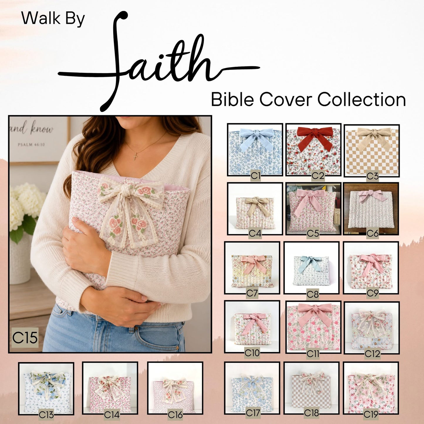 WALK BY FAITH BIBLE COVER COLLECTION (PREORDER 7/4)