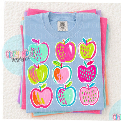 COLORFUL APPLES (BACK TO SCHOOL SHOPPE DROP)