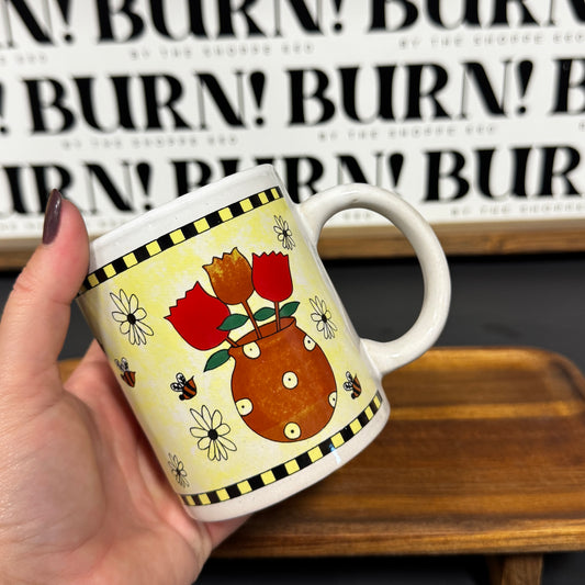 BOUQUET MUG {THRIFTY FLAMES}