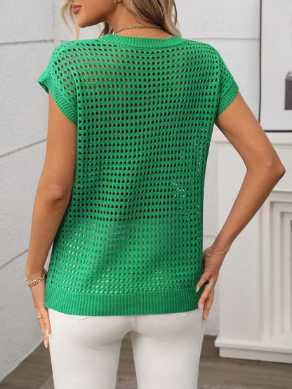 THE BRIELLE OPEN-KNIT SWEATER (PREORDER 6/27)