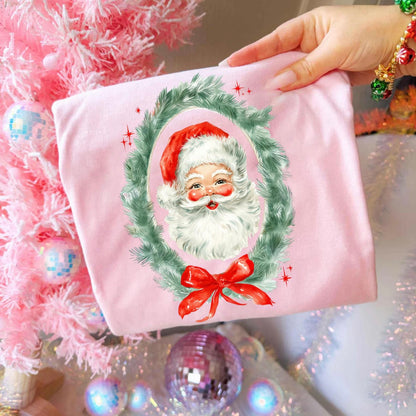 VINTAGE SANTA + WREATH (SHOPPE SAMPLE)