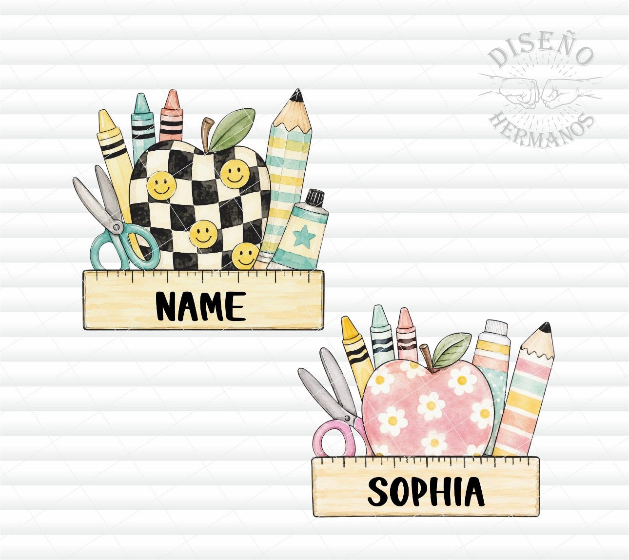 CUSTOM TRENDY APPLE NAME (BACK TO SCHOOL SHOPPE DROP)