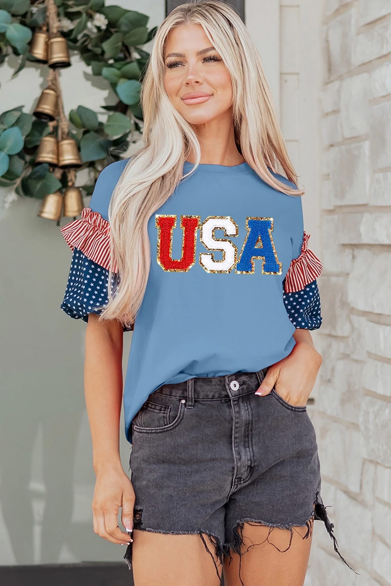 STAR, STRIPES, & RUFFLES TOPS (PREORDER 5/2)