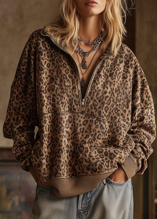 THE LEOPARD ROSETTE TOP (PREORDER 8/15)