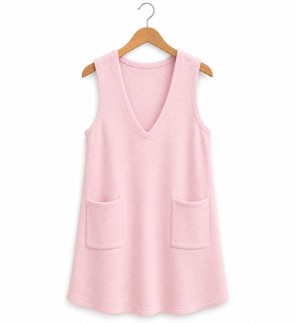 THE SWEATER KNIT PINAFORE DRESS (PREORDER 9/12)