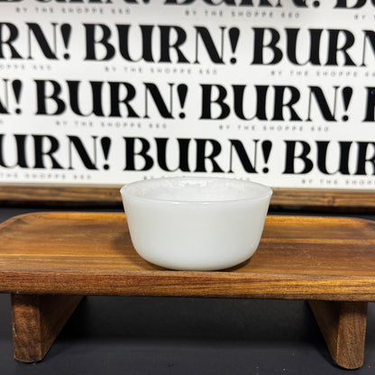 SMALL MILK GLASS DISH {THRIFTY FLAMES}